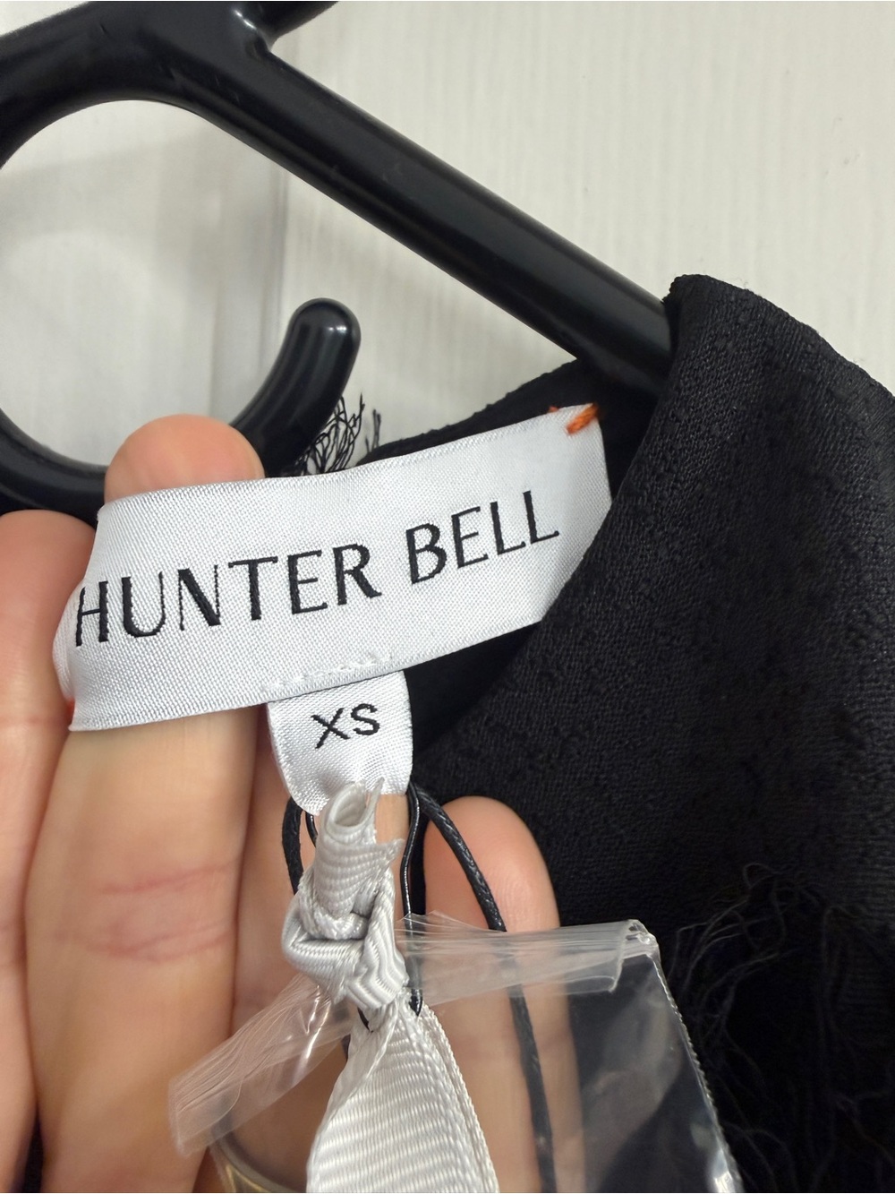 Hunter Bell Manning Black Fringe Sleeveless Top NWT - Picture 4 of 5